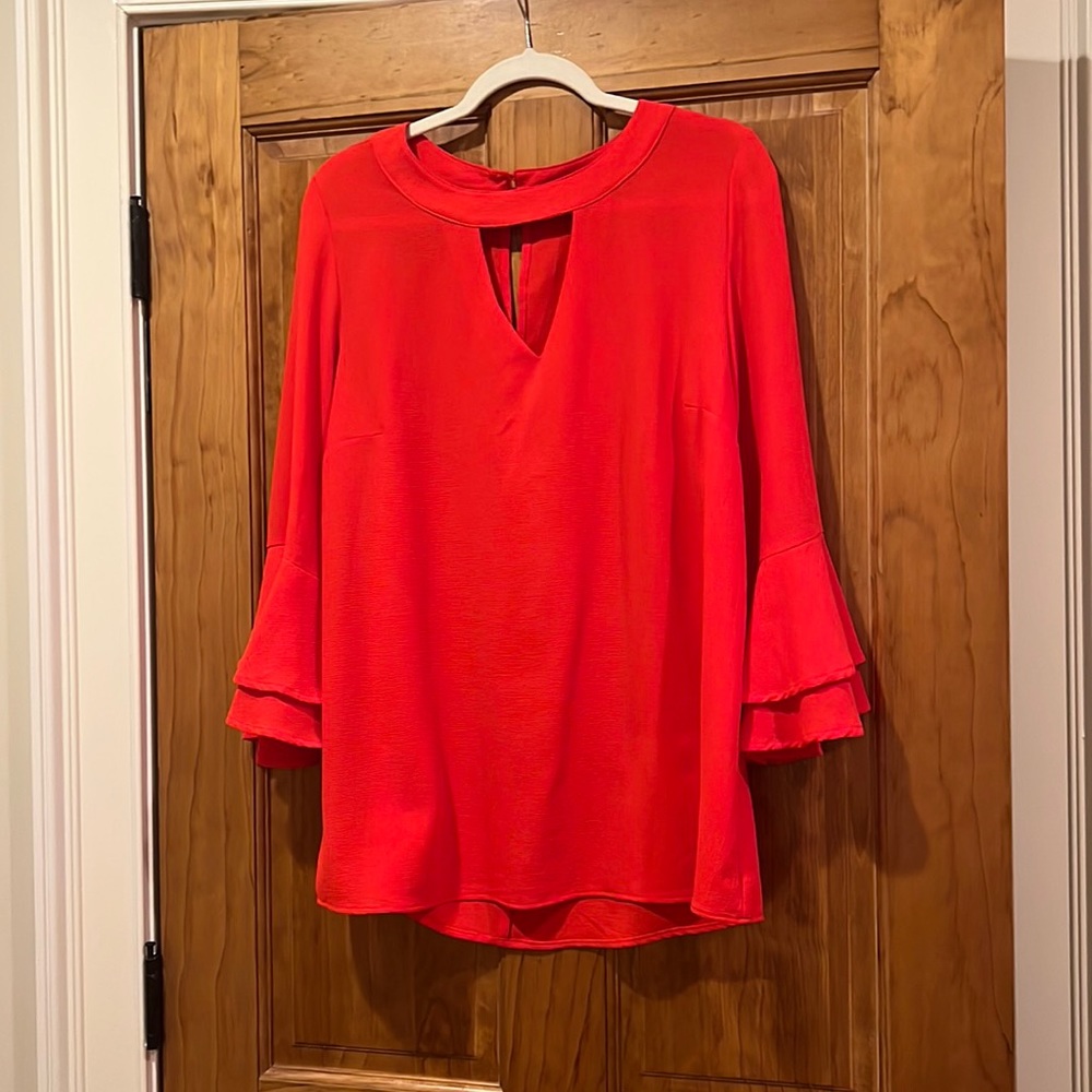 She + Sky bell sleeve blouse